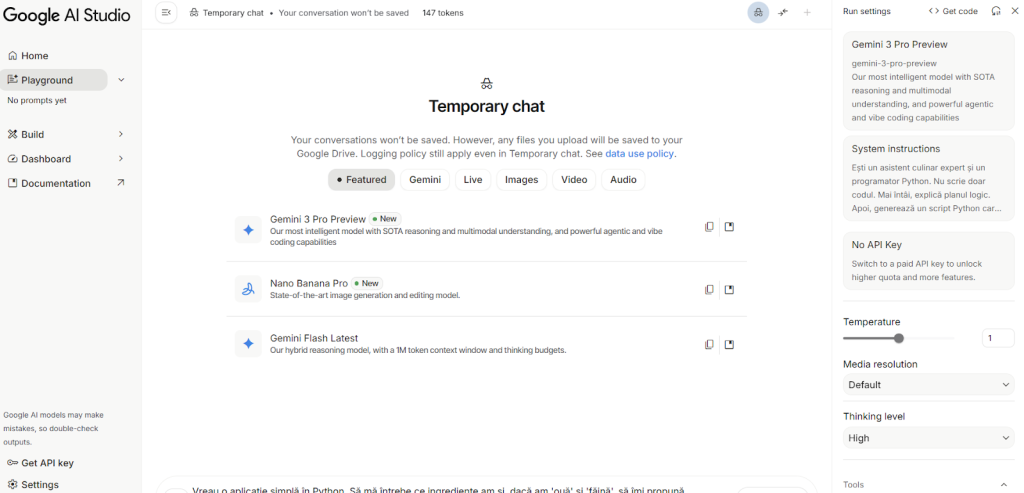 Vibe coding with Google AI Studio: prompt